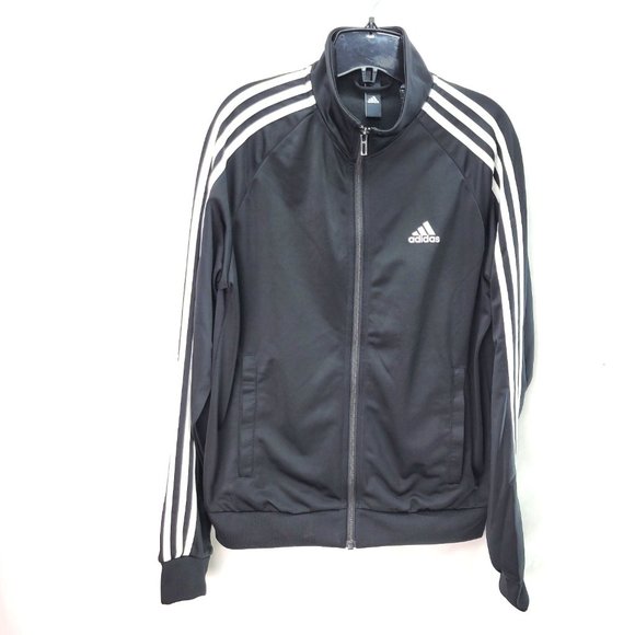 Adidas Men's Zip-Up Light Jacket Black/White - Small - Picture 1 of 6